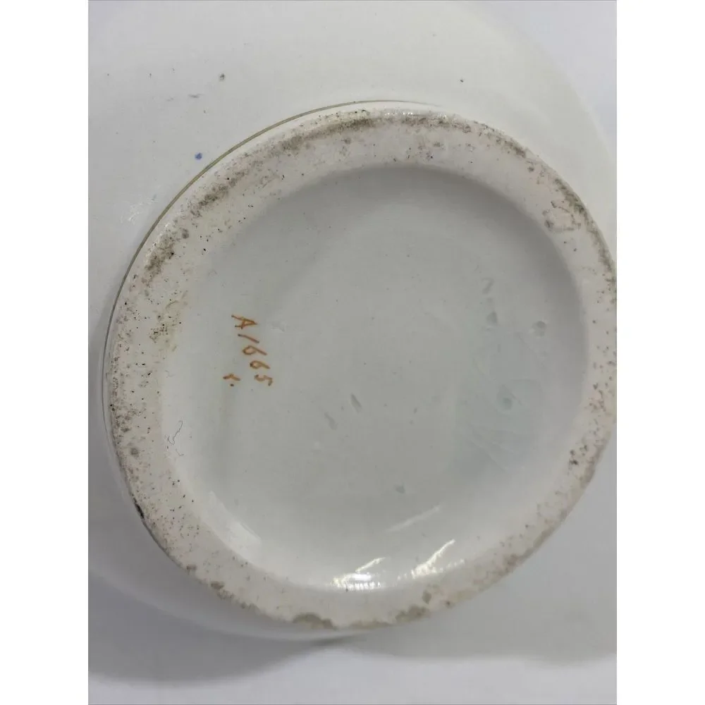 Antique Haviland French White Gilded Painted Pitcher 7.5”‎